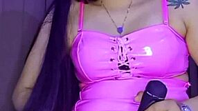 hey 18 year old cutie plays with her toy just for you