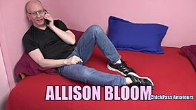 Ginger maid Allison Bloom sucks Logan cock gets banged hard