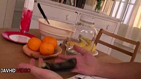 mature japanese milf blows then takes shaved pussy creampie toys!