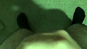 Young amateur strokes cock hard in homemade solo