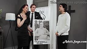 Hey granny widow, wanna fuck young stud at husband's funeral?