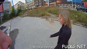 Spy Glasses Guy Picks Up Glasses Teen for Rough Pussy Ramming Spanking Contest Fuck