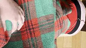 you won't believe how my shy neighbor sneaks under the blanket for some secret pussy licking action