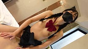 Japanese Brunette Amateur Blowjob Shaved Pussy Creampie Uncensored Cosplay!