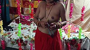 Indian couple first suhagraat night sex bent over doggystyle blowjob clear hindi audio