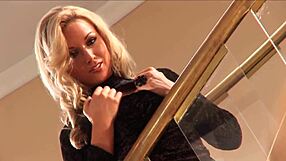 Jasmine Webb dances as curvy black stripper owning the pole expertly