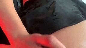 Latina babe twerks big round ass on muscular black monster cock closeup