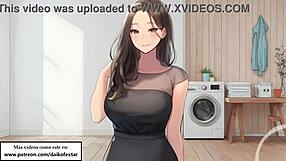 jerk off while the european femdom maid catches you sniffing panties