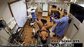 Minnie Rose sucks dick backstage... but gets her pussy blasted full of cum?