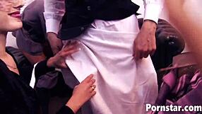 Charlee chase big tits double penetration ass to mouth group hardcore uniform titty fuck cumshot