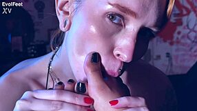 rotten venus latina goddess chokes you with her sexy bare feet till you gag and lick toes