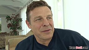 damn she takes that monster cock deep in her tight ass riding cowgystyle like a pro