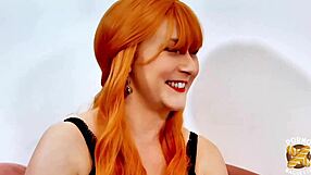 vicky belle redhead milf craves thick cock in lingerie