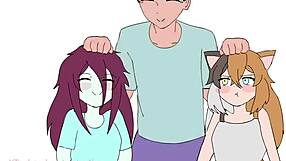 i'm watching cats head pat minecraft anime episode 5