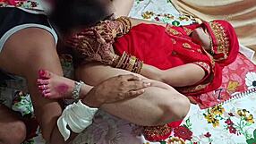 Indian couple first suhagraat night sex bent over doggystyle blowjob clear hindi audio