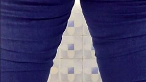 Chubby Latina Maid Bent Over in Public Bathroom Fuck!