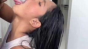 linda morena craves big black cock deepthroat blowjob from boyfriend