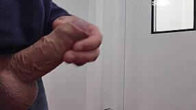 Sudden Urge Hits - Jerking Cock Hard in Hospital Public Solo Flash