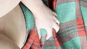 you won't believe how my shy neighbor sneaks under the blanket for some secret pussy licking action