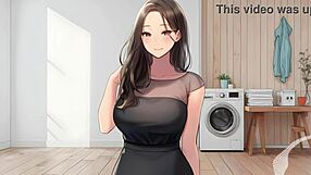 jerk off while the european femdom maid catches you sniffing panties