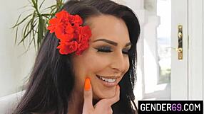 chanel santini in lingerie takes hot anal pounding