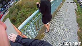 Spy Glasses Guy Picks Up Glasses Teen for Rough Pussy Ramming Spanking Contest Fuck