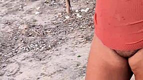 check out my big ass and tight pussy flashing in public outdoor