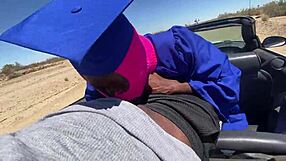 Class hoe screams on big black cock doggystyle outdoors