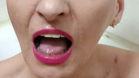 German whore Sandra drinks my golden shower piss eagerly