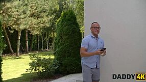 Daddy4K Sexy Babe Vixi Rafi Gets Roughly Fucked by Boyfriend's Stepdaddy in Hard Pussy Pounding