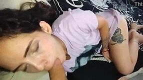 i sneak into my hot latina stepsister's room to fuck her tight pussy hard