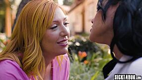 Dirty Lesbian Milfs Mona Azar and Lauren Phillips Lick Pussy with Toys