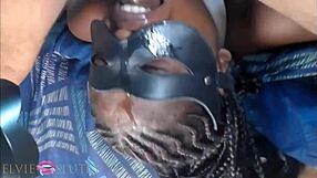 elvie gags on deep throat fucking like a horny ebony whore