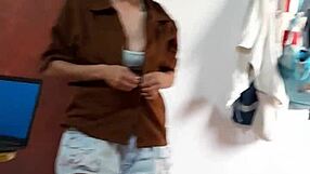 Two curvy Latinas suck my cock outdoors. Real homemade fantasy sex with hot cum in mouths