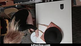 Officer punishes shoplifter granny with monster cock doggystyle