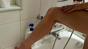 stepsis shower surprise has me throbbing she drops to knees sucking cock begging creampie