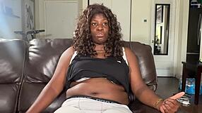 Olympic Athlete Althea Charles' Ebony Pussy Takes Interracial Casting Cock