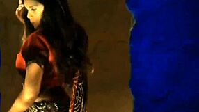 exotic bollywood brunette dances stripping clothes teasing lover 🔥💃