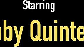 Gabby Quinteros rubs her big clit and massive tits in lingerie