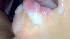 vietnamese cumshot on shaved pussy hardcore