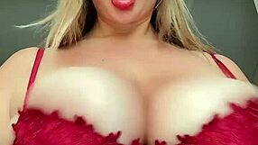 big natural tits bounce wildly as wet boobs shake all over