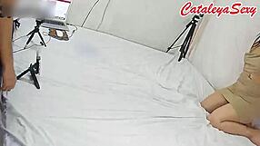 Sexy tattooed small tits Latina milf model poses big ass legs in lingerie dress full livestream