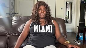 Olympic Athlete Althea Charles' Ebony Pussy Takes Interracial Casting Cock