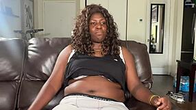 Olympic Athlete Althea Charles' Ebony Pussy Takes Interracial Casting Cock