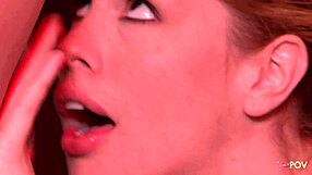 i can't resist fingering this blonde milf's shaved pussy in the lot