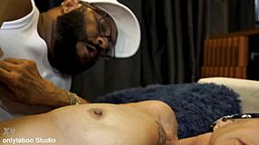 Ugly 77-year-old chubby granny takes huge black cock deep in fat asshole