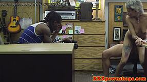 Girlfriend's Pussy Pounded Hard For Desperate Pawnshop Cash