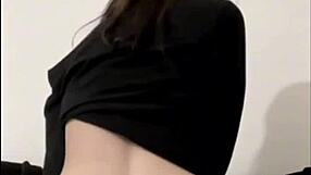 horny british coed squirts hard from solo toy play on webcam pov