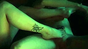 Sensual Oiled Footjob Teases Stepbrother's Cock With Bare Toes And Legs