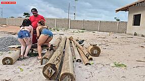 surprise payment from the bosses with ripped clothes and cock